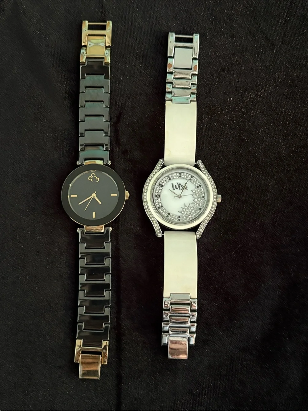 Pair Disney Watches - Wish Watch & Retro Black Gold Watch Special Edition